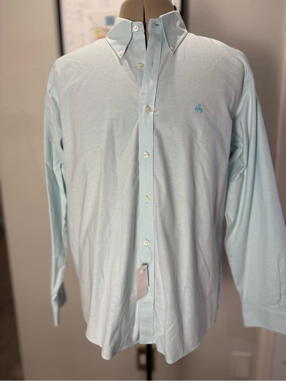 NWT Brooks Brothers Regent L Original Polo Non-Iron Light Blue Button-Down Shirt - Picture 7 of 11